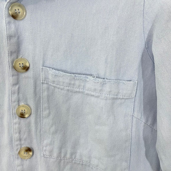 Show Me Your Mumu Tegan Jumper Periwinkle Chambray Romper Shorts Size Small - Picture 8 of 12